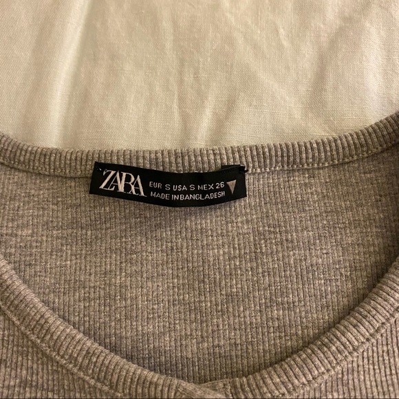 zara ribbed cropped cardigan & tank set NWOT size small - Picture 4 of 6